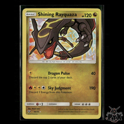 Shining Rayquaza 56/73 Shining Legends NM Pokemon