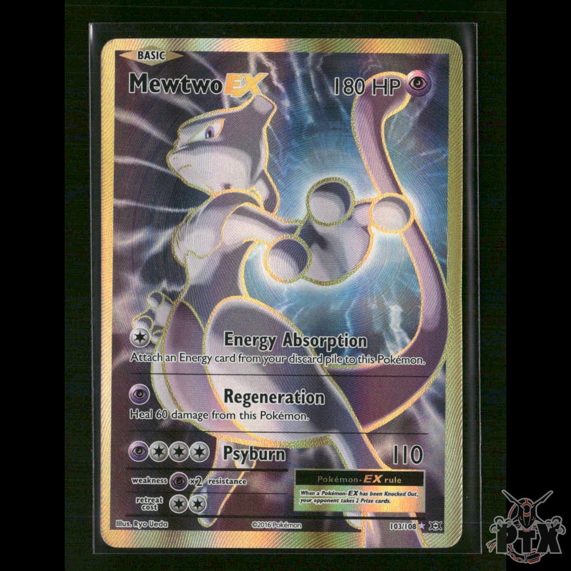 Mewtwo EX (Full Art) 103/108 XY - Evolutions NM Pokemon