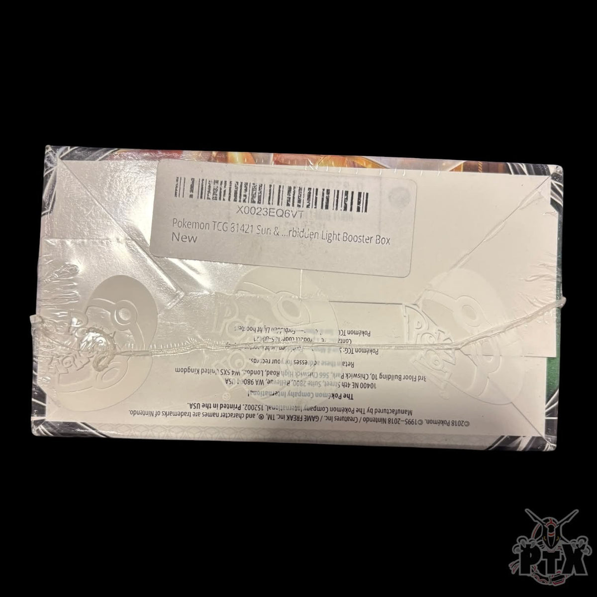 Forbidden Light Booster Box w/Acrylic Sun & Moon Factory Sealed Pokemon 2018