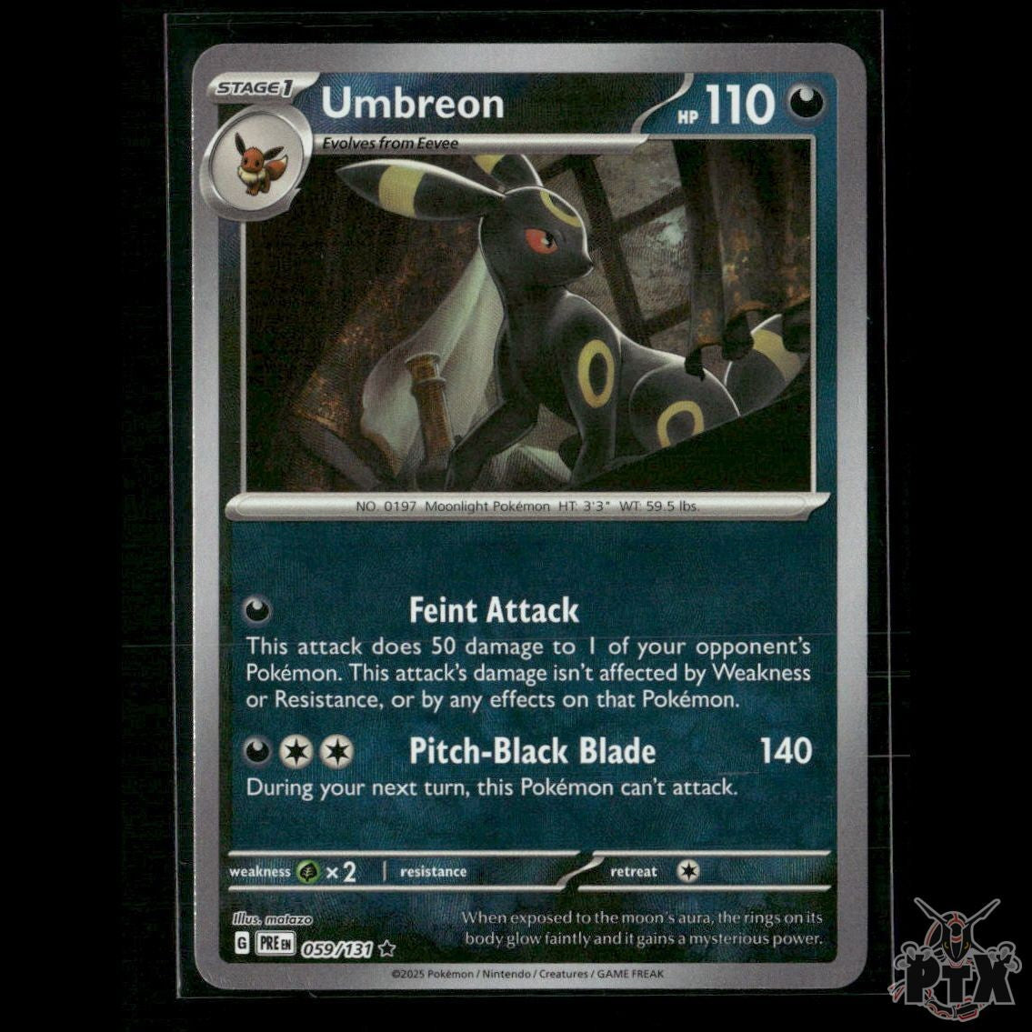Umbreon (Poke Ball Pattern) 059/131 SV: Prismatic Evolutions NM Pokemon
