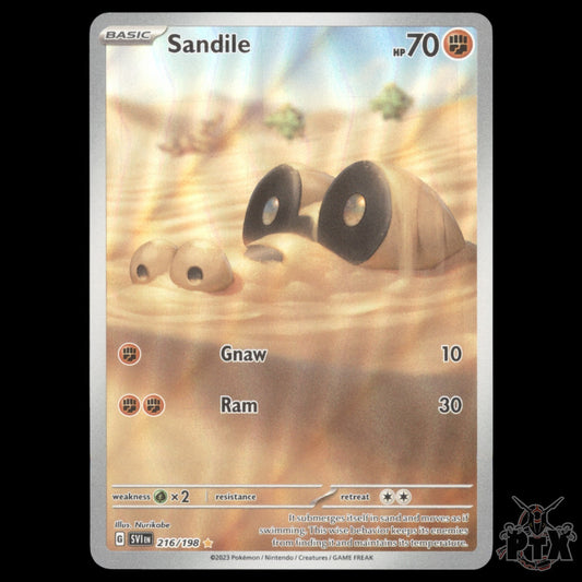 Sandile #216/198 Scarlet & Violet Base NM/Near Mint Pokemon 2023