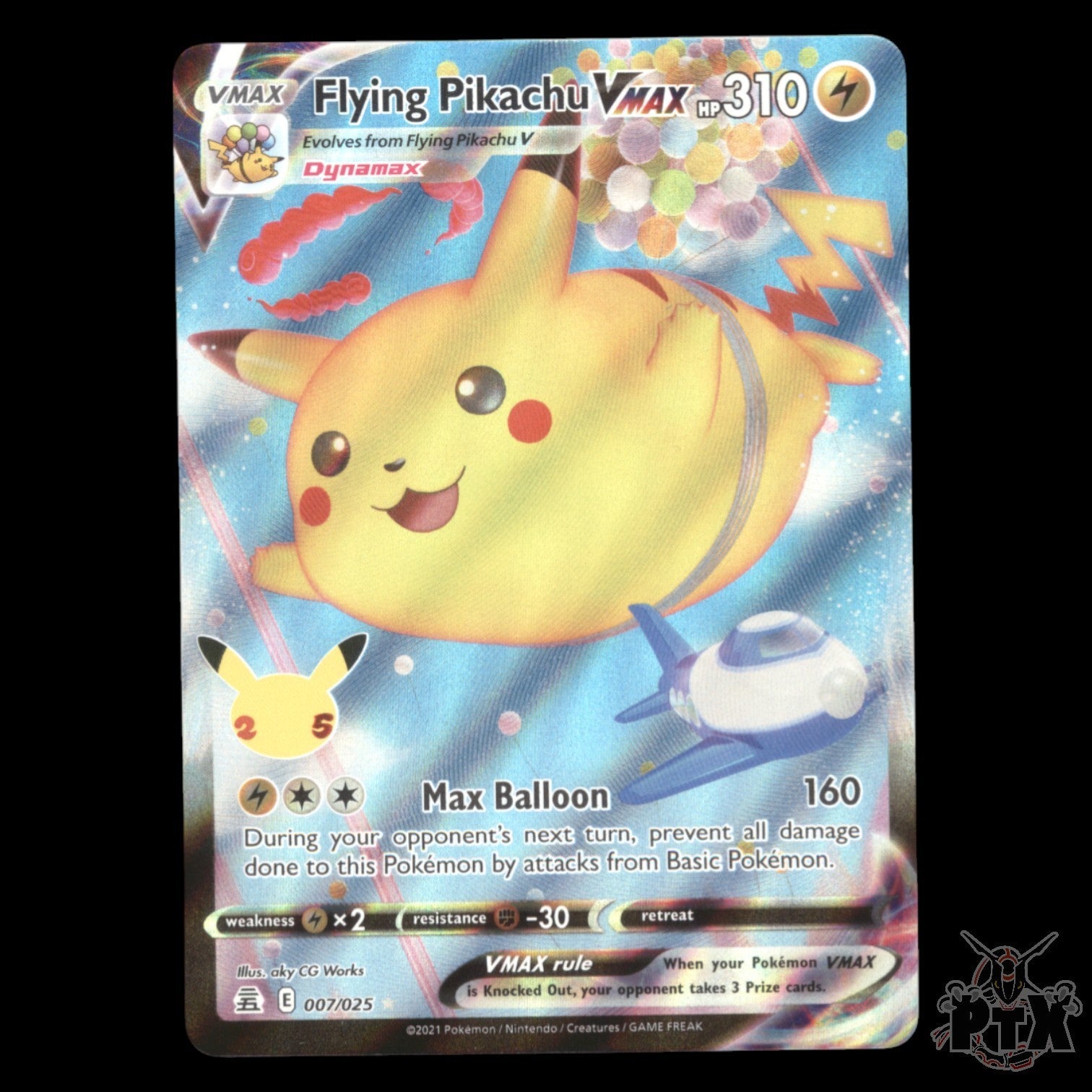 Flying Pikachu Vmax #007/025 Celebration NM/Near Mint Pokemon 2021