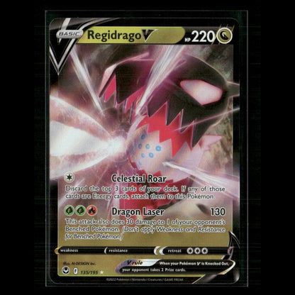 Regidrago V 135/195 SWSH12: Silver Tempest NM Pokemon