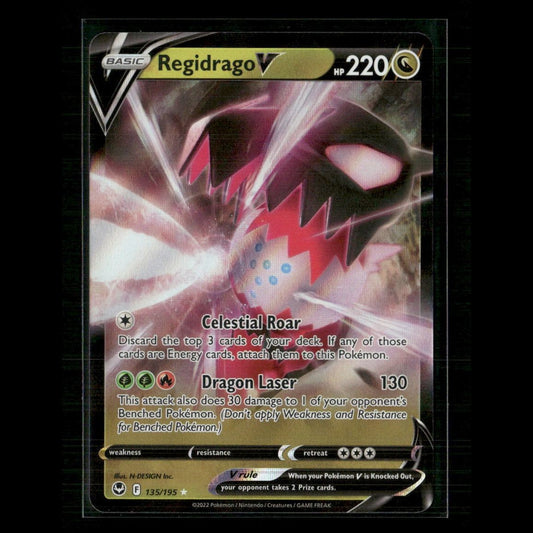 Regidrago V 135/195 SWSH12: Silver Tempest NM Pokemon