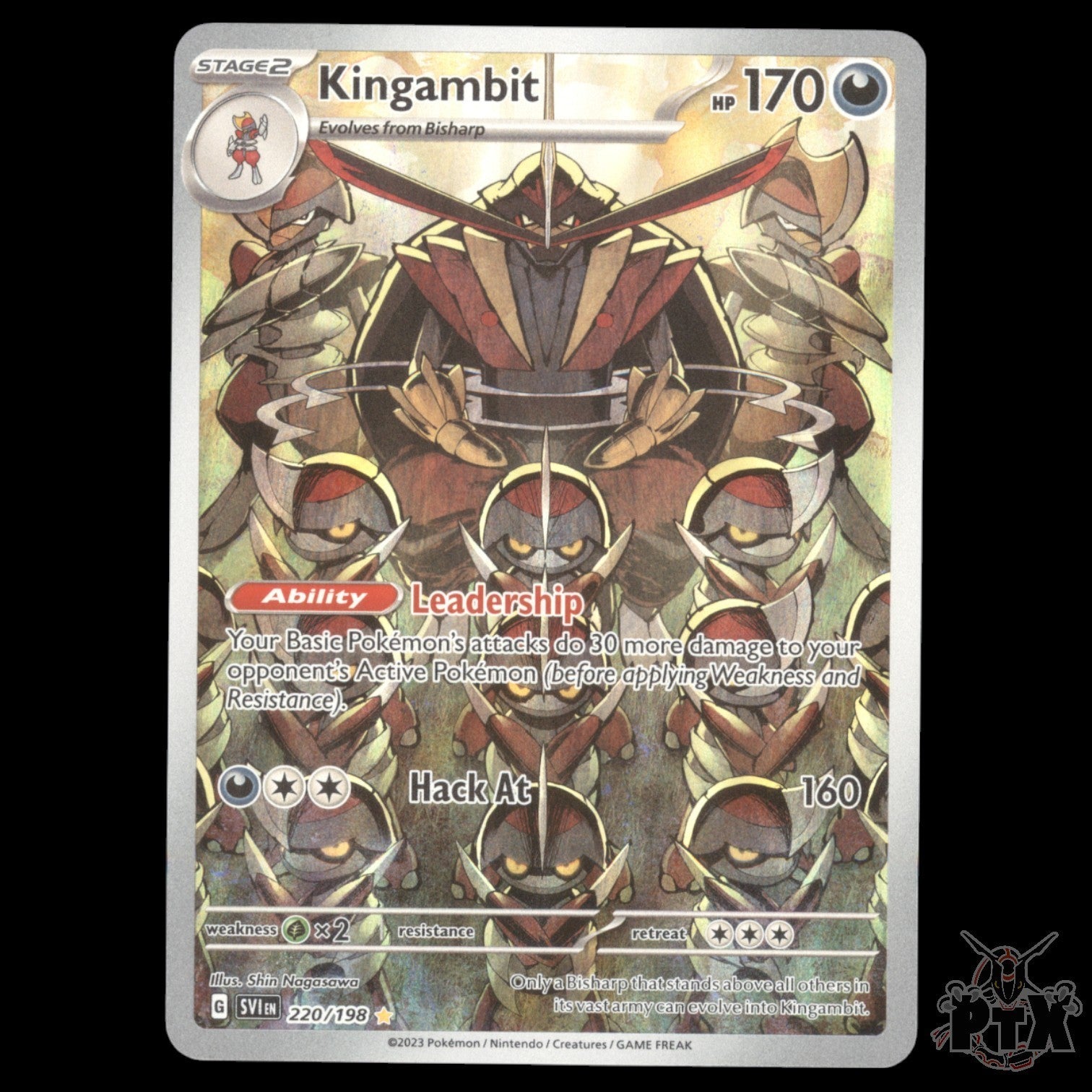 Kingambit #220/198 Scarlet & Violet Base NM/Near Mint Pokemon 2023