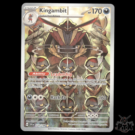Kingambit #220/198 Scarlet & Violet Base NM/Near Mint Pokemon 2023