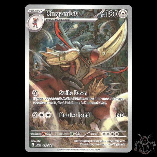 Kingambit #130 Shrouded Fable Promo NM/Near Mint Pokemon 2024