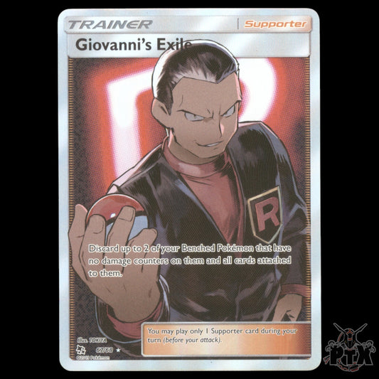 Giovanni's Exile #067/068 Hidden Fates NM/Near Mint Pokemon 2019