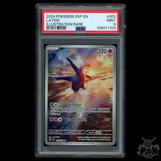 Latios #203/191 PSA 9 Surging Sparks Pokemon 2024
