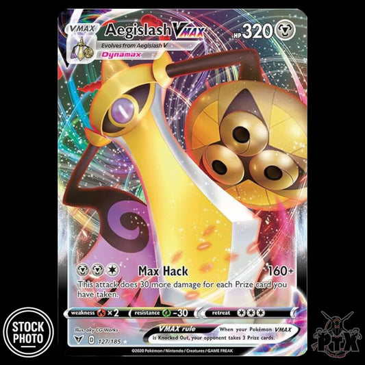 Aegislash VMAX #127/185 Vivid Voltage NM/Near Mint Pokemon 2020