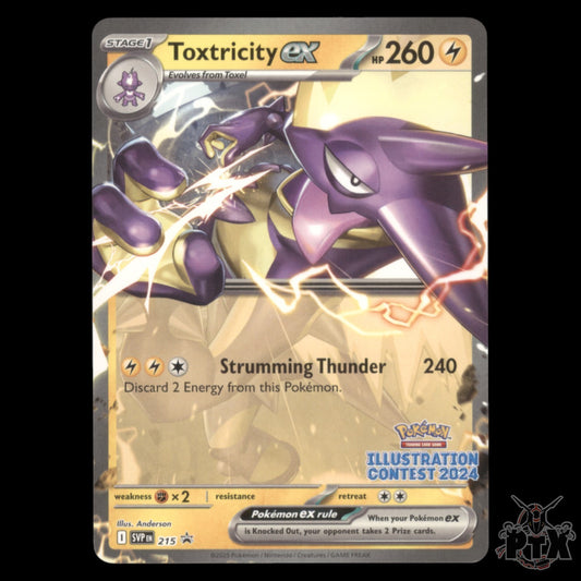 Toxtricity ex #215 Illustration Contest Promo NM/Near Mint Pokemon 2025