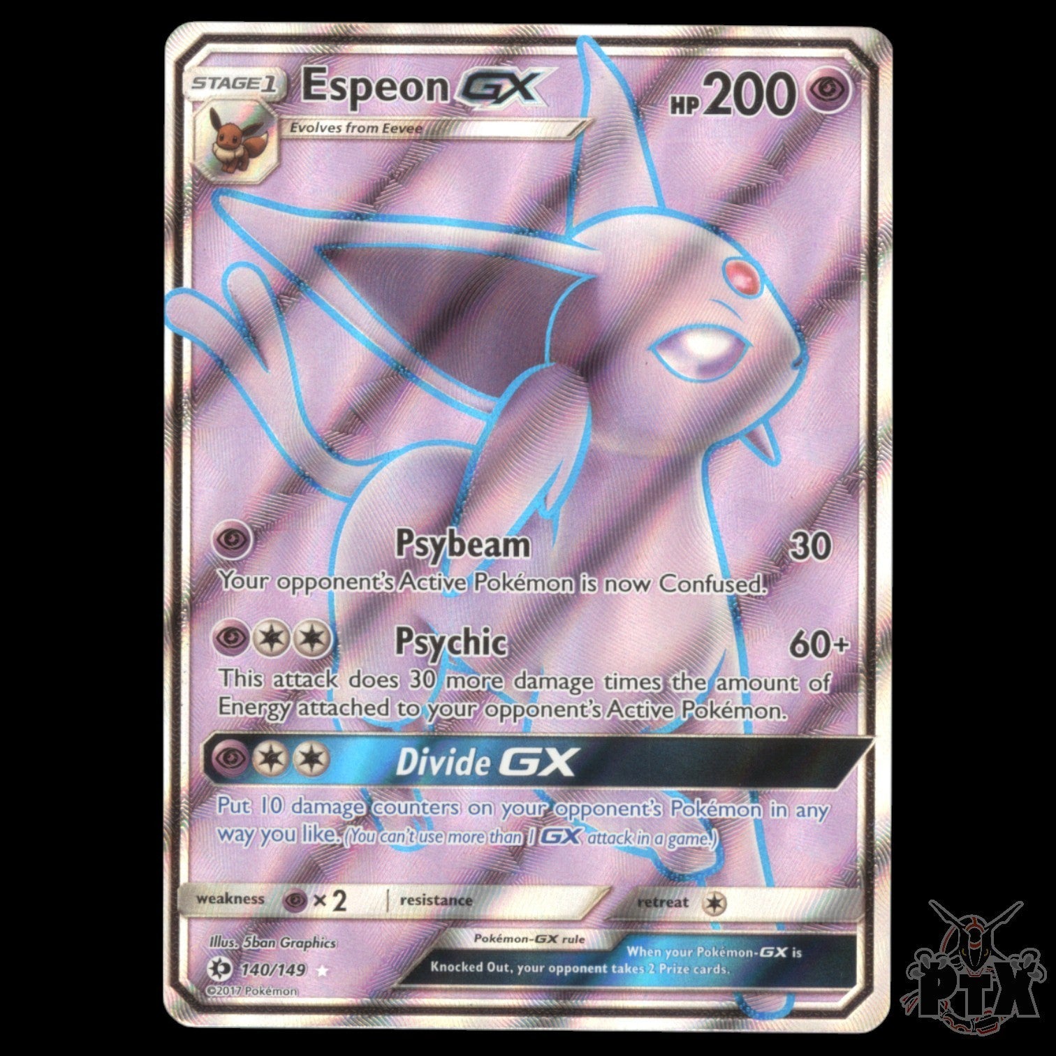Espeon GX #140/149 Sun & Moon Base NM/Near Mint Pokemon 2017