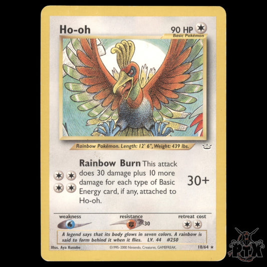 Ho-oh #18/64 Neo Revelation HP/Heavily Played Pokemon 2000