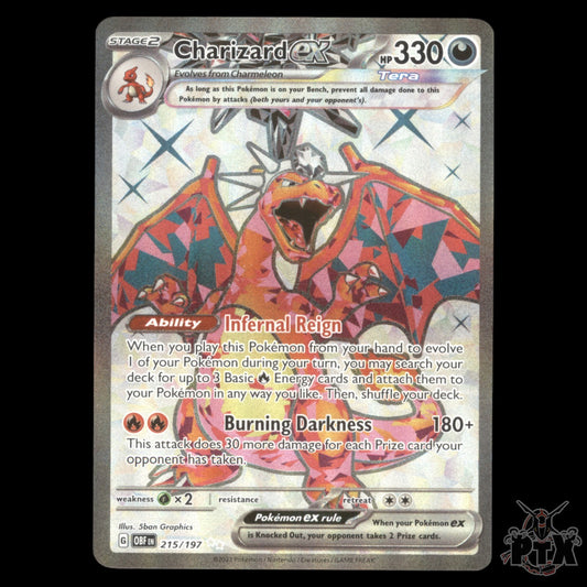Charizard ex #215/197 Obsidian Flames NM/Near Mint Pokemon 2023