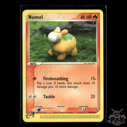 Numel 69/97 EX Dragon NM Pokemon