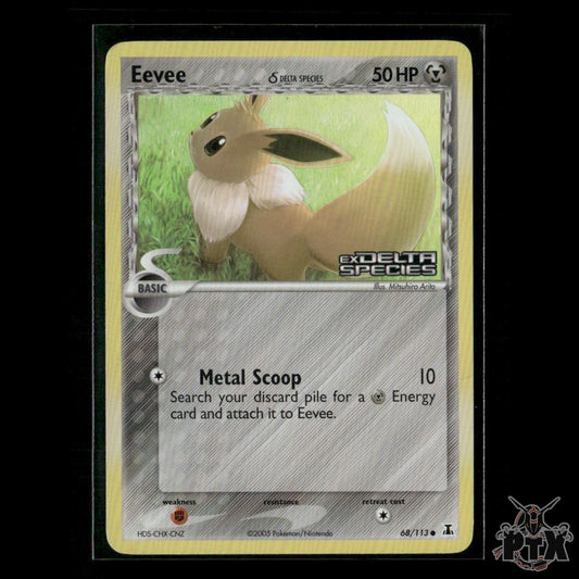 Eevee Reverse Holo 68/113 EX Delta Species NM Pokemon