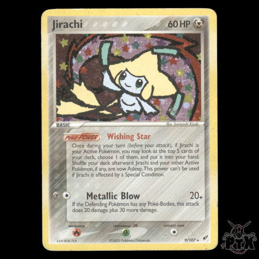 Jirachi Holo #9/107 EX Deoxys MP/HP Pokemon 2005