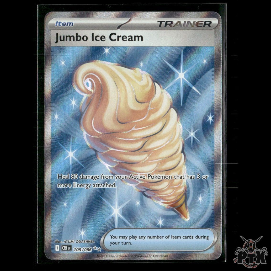 Jumbo Ice Cream 109/086 ME04: Chaos Rising NM Pokemon