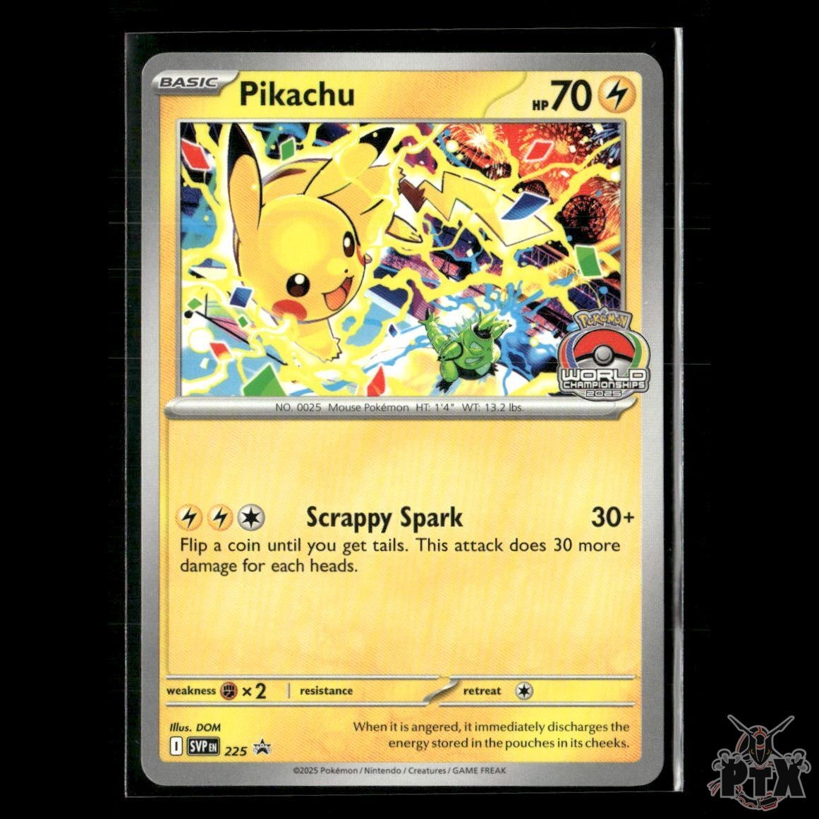 Pikachu (World Championship 2025) 225 SV: Scarlet & Violet Promo NM Pokemon