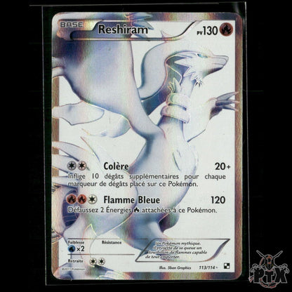 Reshiram 113/114 Black and White HP Pokemon