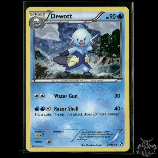Dewott 29/114 Cracked Ice Black & White Promo NM Pokemon