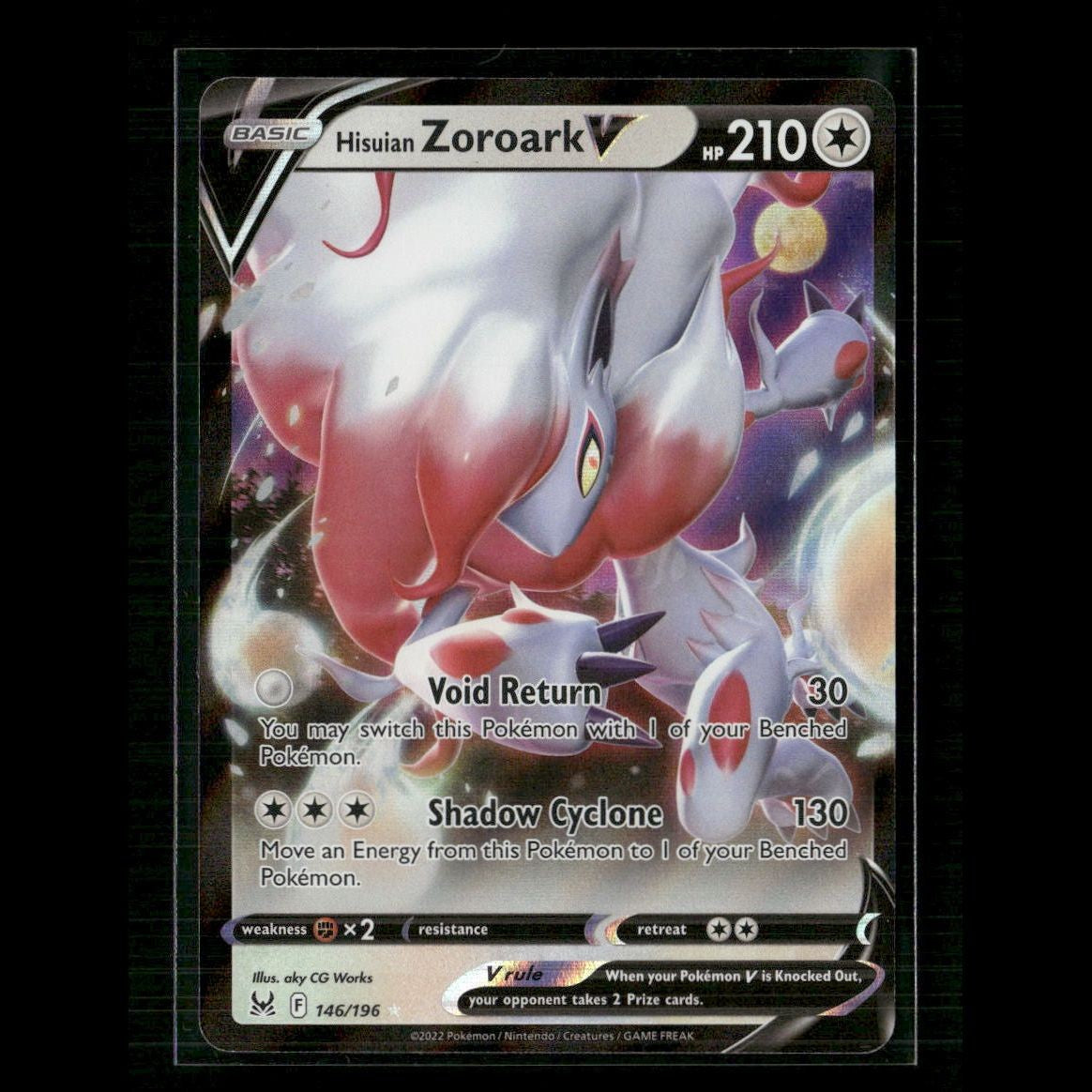 Hisuian Zoroark V 146/196 SWSH11: Lost Origin NM Pokemon