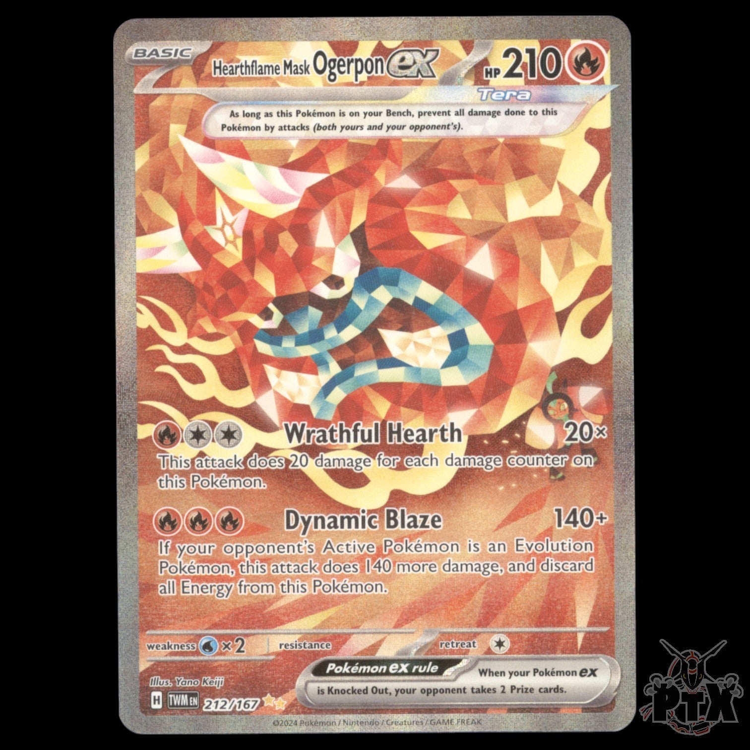 Ogerpon ex #212/167 Twilight Masquerade NM/Near Mint Pokemon 2024