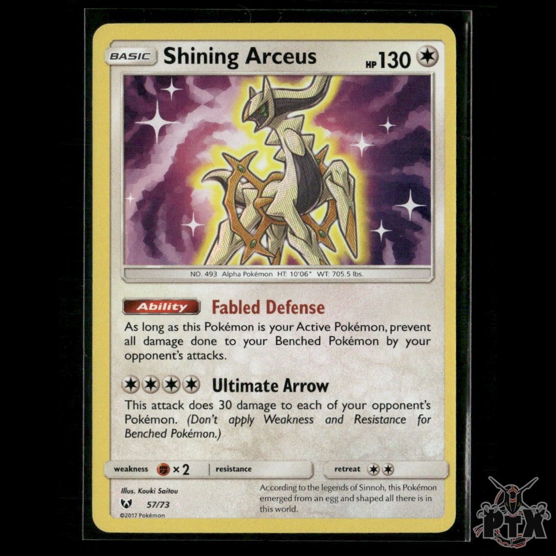 Shining Arceus 57/73 Shining Legends NM Pokemon
