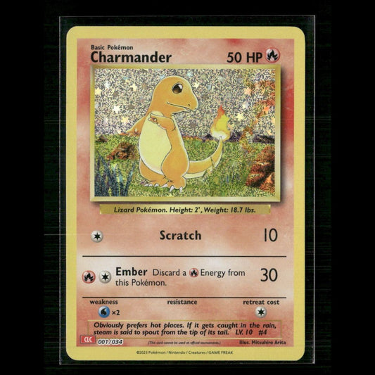 Charmander 001/034 Trading Card Game Classic NM Pokemon