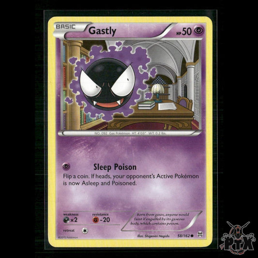 Gastly 58/162 XY - BREAKthrough LP Pokemon