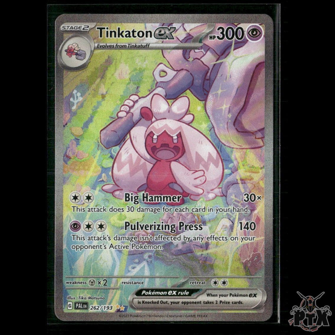 Tinkaton ex 262/193 SV02: Paldea Evolved NM Pokemon