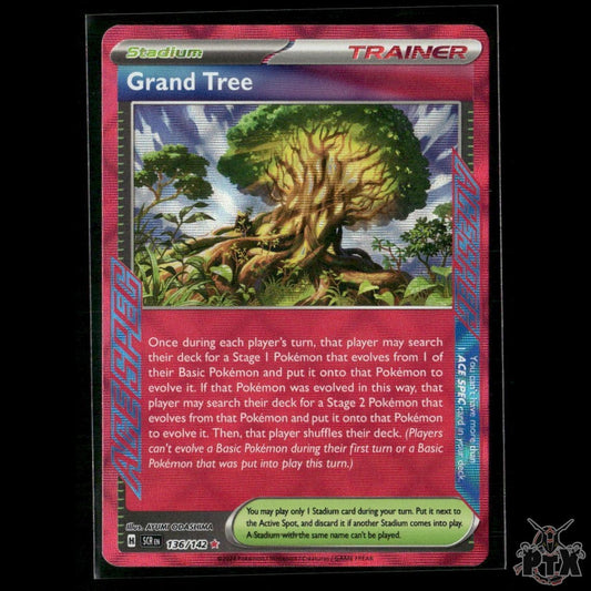 Grand Tree 136/142 SV07: Stellar Crown NM Pokemon 2024