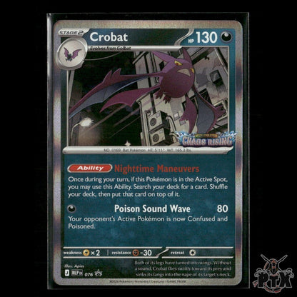 Crobat 076 ME: Mega Evolution Promo NM Pokemon