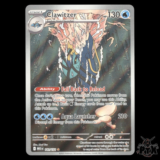 Clawitzer #141/132 Mega Evolution NM/Near Mint Pokemon 2025