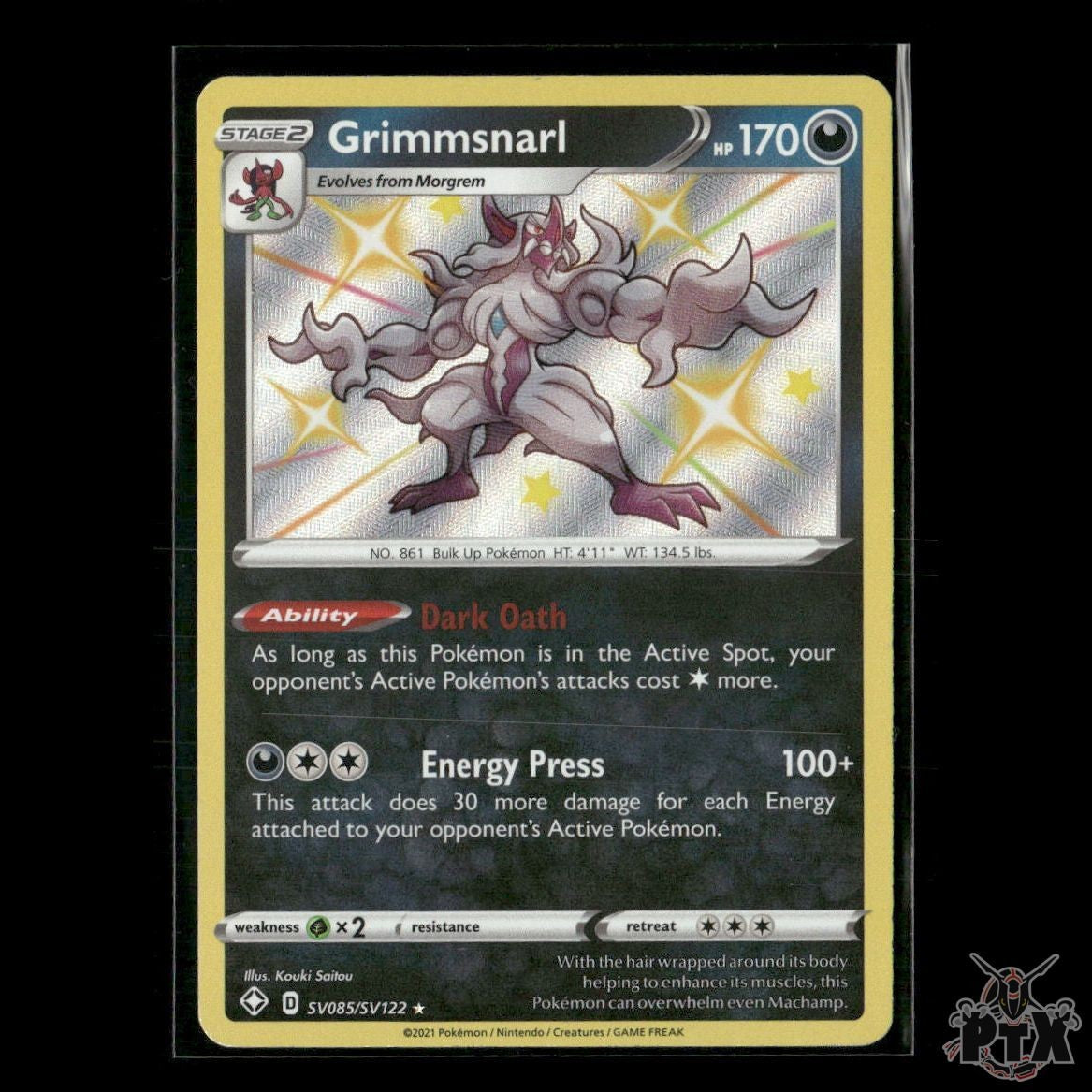 Grimmsnarl SV085/SV122 Shining Fates: Shiny Vault NM Pokemon