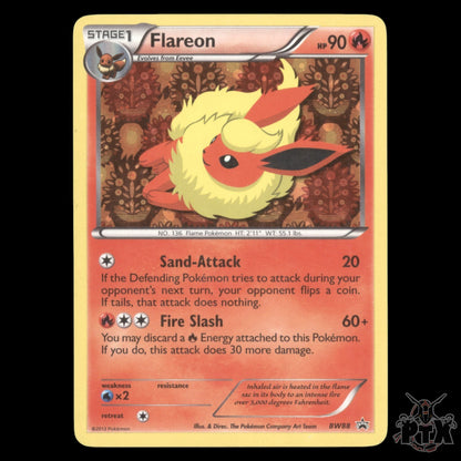 Flareon Holo #BW88 Black & White Promo MP/Moderatly Played Pokemon 2013