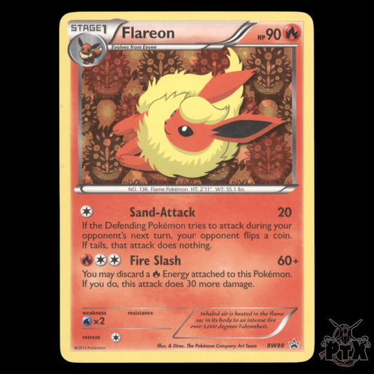Flareon Holo #BW88 Black & White Promo MP/Moderatly Played Pokemon 2013