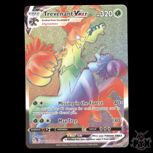 Trevenant VMAX #206/203 Evolving Skies NM/Near Mint Pokemon 2021