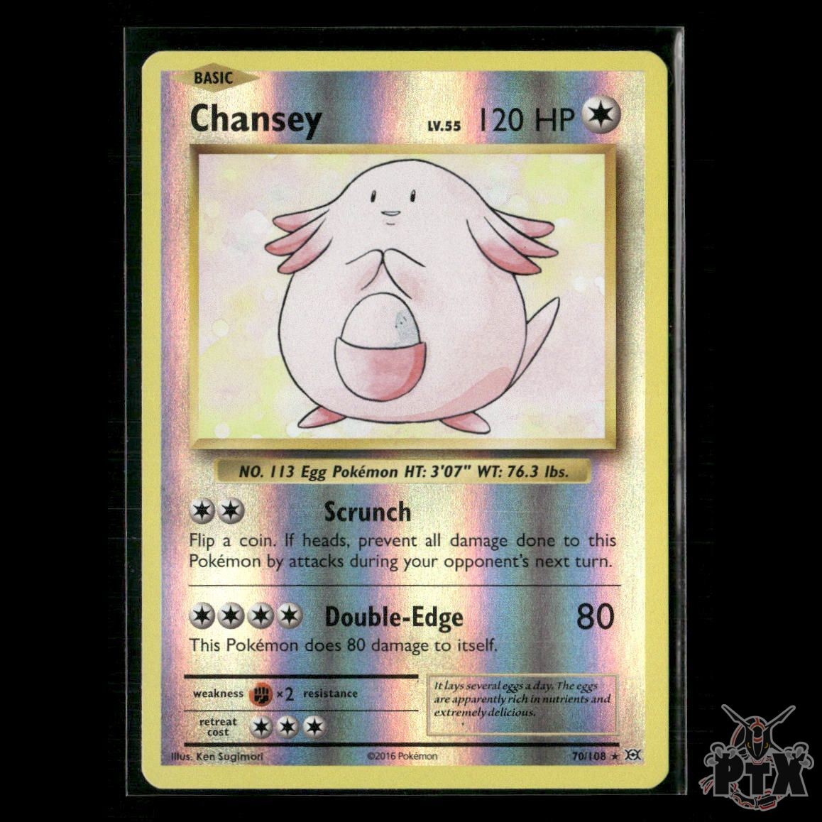 Chansey Reverse Holo 70/108 XY - Evolutions NM Pokemon