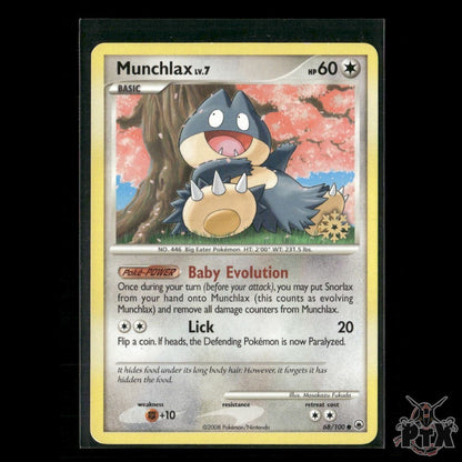 Munchlax 68/100 Countdown Calendar Promos MP Pokemon