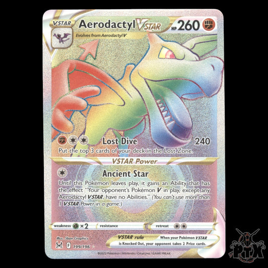 Aerodactyl Vstar #199/196 Lost Origin NM/Near Mint Pokemon 2022