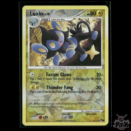 Luxio Reverse Holo 8/17 POP Series 8 MP Pokemon