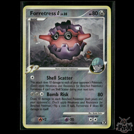 Forretress G Reverse Holo 61/111 Rising Rivals MP Pokemon