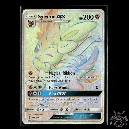 Sylveon GX (Secret) 158/145 SM - Guardians Rising NM Pokemon