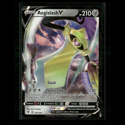 Aegislash V 126/185 SWSH04: Vivid Voltage NM Pokemon