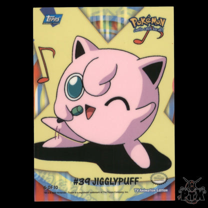 Topps Series 1 Jigglypuff #39 Sticker 6/10 Puzzle NM/Near Mint Pokemon 2000