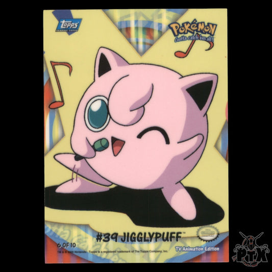 Topps Series 1 Jigglypuff #39 Sticker 6/10 Puzzle NM/Near Mint Pokemon 2000