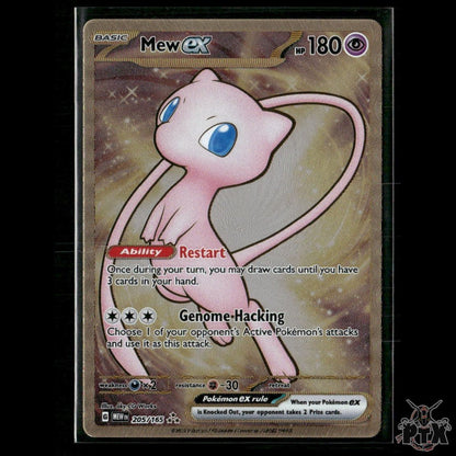 Mew ex 205/165 (Metal Card) SV: Scarlet & Violet 151 NM Pokemon
