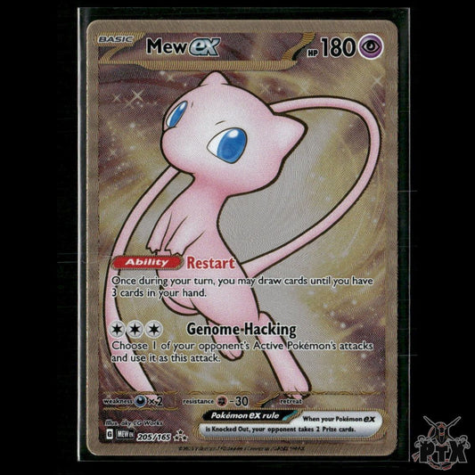 Mew ex 205/165 (Metal Card) SV: Scarlet & Violet 151 NM Pokemon