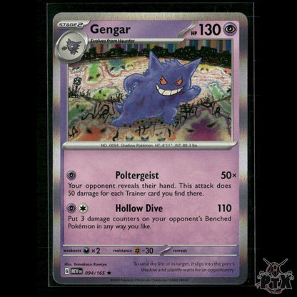 Gengar 094/165 SV: Scarlet & Violet 151 NM Pokemon